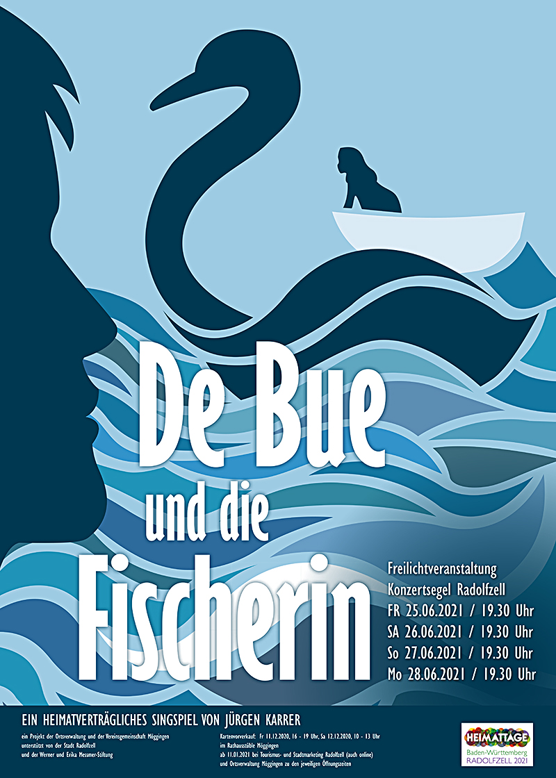 Plakat De Bue und die Fischerin